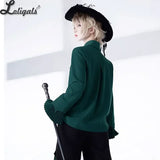 Ouji Lolita Long Sleeve Shirt Gothic Pointed Collar Blouse by Princess Chronicles
