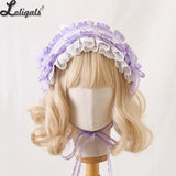 Multi-color Lolita Bow Lace KC Gorgeous Headband Ruffled Hairband Illusion Rose