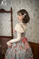 Bear & Doll ~ Sweet Long Sleeve Lolita Peplum Blouse by Alice Girl ~ Pre-order