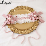 Lolita Hair Accessories Elegant Flat Hat Sweet Lace Wrist Cuffs Headband Flower Wedding Hat