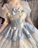 Sweet Lolita JSK Dress Mini Cute Corset Ballet Dress ~ Dance of Time