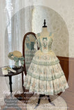 Lily of the Valley Girl ~ Sweet Printed Lolita Corset Top & Long Tiered Skirt Set by Alice Girl ~ Pre-order