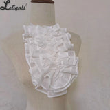 Sweet Lolita Jabot Necktie Victorian Ruffled Neck Accessories Detachable Chiffon Collar