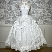 Dolls' Secret ~ Gothic Halter Neck Dress High Low Party Dress by Alice Girl ~ Pre-order