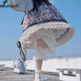 Sweet Winter Lolita Shorts Cute Warm Winter Fleece Bloomers Elastic Waist Knickers with Bow
