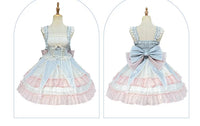 Sweet Lolita Dress Ruffled Sleeveless Circus Costume for Women ~ Star & Moon's Journey