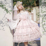 Love Organza ~ Sweet Lolita JSK Dress Tiered Party Dress