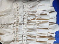 Cotton Half Slip Underskirt Sweet Vintage A line Skirt Extender with Rosette Ruffles Customizable