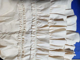 Cotton Half Slip Underskirt Sweet Vintage A line Skirt Extender with Rosette Ruffles Customizable