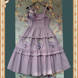 Grape Manor ~ Sweet Lolita JSK Dress Country Style Cotton Dress by Infanta
