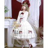 Rose Girl ~ Classic Lolita White Skirt / Long Sleeve Blouse by Dawn and Morning Dew