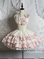 Pre-order Vintage Chinese Style Lolita JSK Dress Jacquard Layered Party Dress by Alice Girl ~ Mountain & Sea View