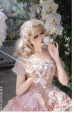 Sweet Lolita JSK Dress Ruffle Tiered Ballet Costume Mini Party Dress ~ Floating Light