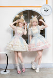 Sweet Lolita Dress Ruffled Sleeveless Circus Costume for Women ~ Star & Moon's Journey