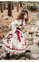 Travelling Cat ~ Vintage Lolita Corset Top / Skirt / Long Sleeve Blouse