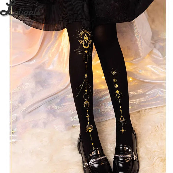 Lost Culture ~ Sweet Printed Lolita Tights by Yidhra