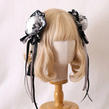 Multi-color Lolita Hair Clips Chinese Style Cheongsam Bun Head Ruffled Balls Headpiece