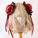Multi-color Lolita Hair Clips Chinese Style Cheongsam Bun Head Ruffled Balls Headpiece