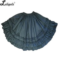 Cotton Half Slip Underskirt Sweet Vintage A line Skirt Extender with Rosette Ruffles Customizable
