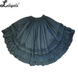 Cotton Half Slip Underskirt Sweet Vintage A line Skirt Extender with Rosette Ruffles Customizable