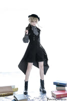 Ouji Lolita Outfit Retro Lolita Medieval Little Prince Irregular Long Vest / Shorts by Princess Chronicles ~ The Shadow