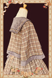 Sweet Checkered Lolita High Waist Skirt / Sailor Collar Cape for Women ~ The Summer Dawn by Infanta