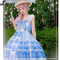 Sweet Lolita Dress Elegant Ruffled Party Dressses by Ocelot ~ Date with Summer