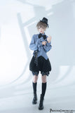Ouji Lolita Outfit Cool Boy Style Prince Hooded Vest/ Shorts/ Long Sleeve Shirt by Princess Chronicles ~ Narrative Guideline