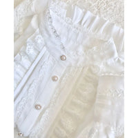 Sweet White Lolita Blouse Long Sleeve Shirt by Yiliya