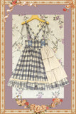 Sweet Checkered Lolita High Waist Skirt / Sailor Collar Cape for Women ~ The Summer Dawn by Infanta
