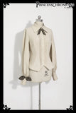 Cool Brown Lolita Ouji Outfit Cute Vest / Long Sleeve Shirt / Cropped Loose Harem Pants by Princess Chronicles