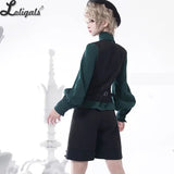 Classic Retro Lolita Shirt Elegant British Medieval Long Sleeve Men's and Women's Long Sleeve Top