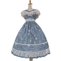 Flowers & Grass ~ Sweet Printed Lolita JSK Dress by Infanta