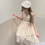 The Queen of Night ~ Sweet Lolita JSK Dress Asymmetrical Party Dress