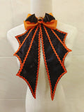 Gothic Bat Wings Jabot Collar Lolita Halloween Bow Tie Cosplay Neck Accessories