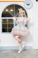 Sweet Lolita Dress Ruffled Sleeveless Circus Costume for Women ~ Star & Moon's Journey