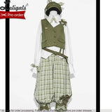 Sweet Mucha Color Ouji Outfit Cool Vest / Long Sleeve Shirt / Cropped Loose Harem Pants by Princess Chronicles