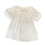 Short Sleeve Lolita Blouse Chiffon Top for Summer