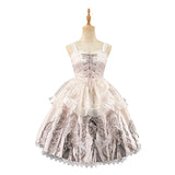 Gothic Retro Lolita JSK Dress Printed Halloween Witch Costume - Eternal Night