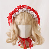 Multi-color Lolita Bow Lace KC Gorgeous Headband Ruffled Hairband Illusion Rose