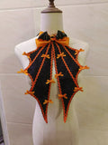 Gothic Bat Wings Jabot Collar Lolita Halloween Bow Tie Cosplay Neck Accessories