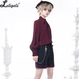 Classic Retro Lolita Shirt Elegant British Medieval Long Sleeve Men's and Women's Long Sleeve Top