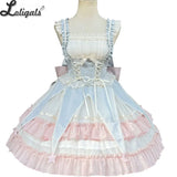 Sweet Lolita Dress Ruffled Sleeveless Circus Costume for Women ~ Star & Moon's Journey