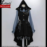 Ouji Lolita Outfit Cool Boy Style Prince Hooded Vest/ Shorts/ Long Sleeve Shirt by Princess Chronicles ~ Narrative Guideline