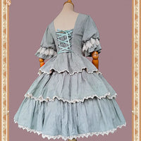 Tulip ~ Sweet Embroidered Cotton Dress Lolita Party Dress by Infanta