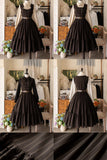 Classic Sleeveless Double Breasted Long Sweet Retro Striped Lolita Casual Party JSK Dresses ~ Little Manor