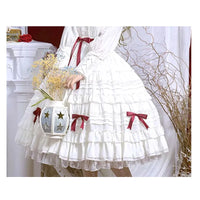 Rose Girl ~ Classic Lolita White Skirt / Long Sleeve Blouse by Dawn and Morning Dew