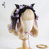 Gothic Lolita Headband Devil Wings Halloween Hair Accessories Cosplay Headpiece