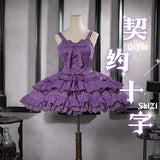 Contract Cross ~ Gothic Lolita JSK Dress Halloween Mini Party Dress by Ocelot