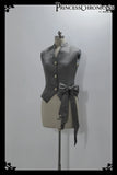 Pre-order Ouji Lolita Hooded Cloak Cape / Short Pants / Vest / Shirt by Princess Chronicles ~ Gray Rabbit in Moonlight